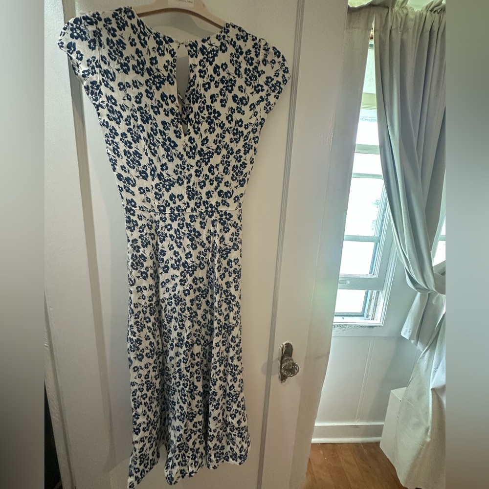 Reformation White and Blue Floral Maxi Dress - Picture 5 of 9